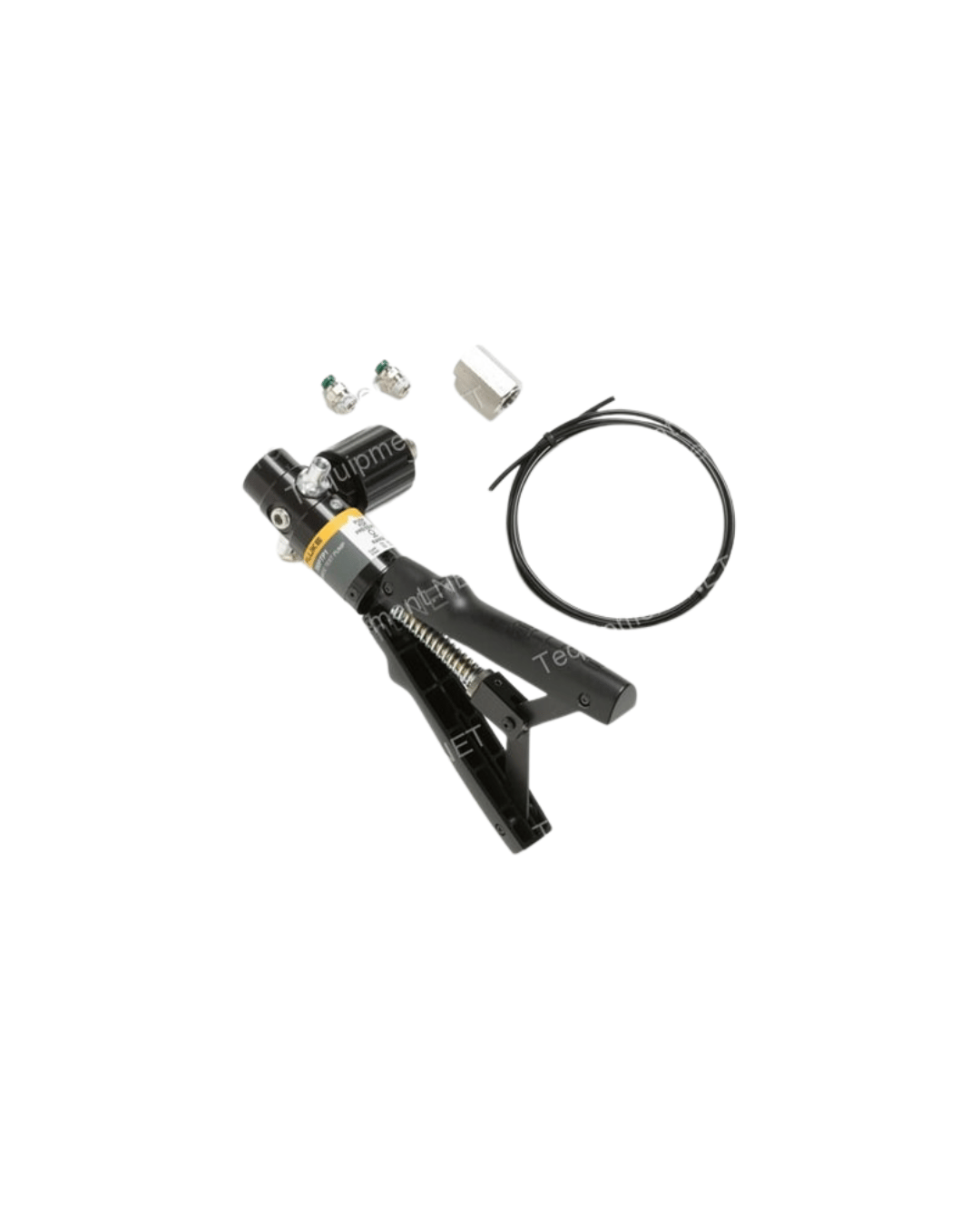 Angled view of Fluke 700PTP-1 pneumatic pressure calibration test pump
