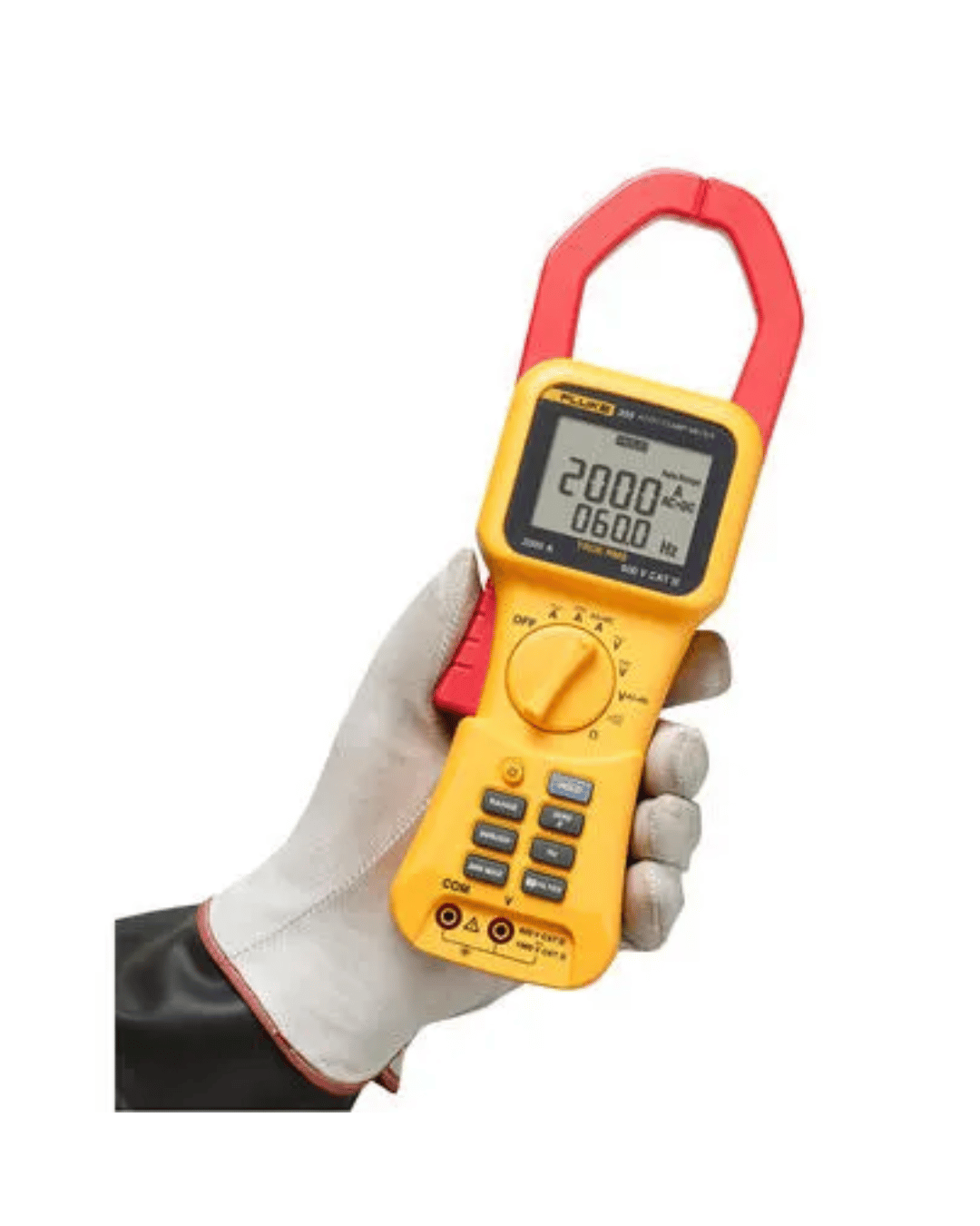 Fluke 355 digital clamp meter in hand