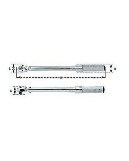 CDI 1503MFRMH micrometer torque wrench technical illustration