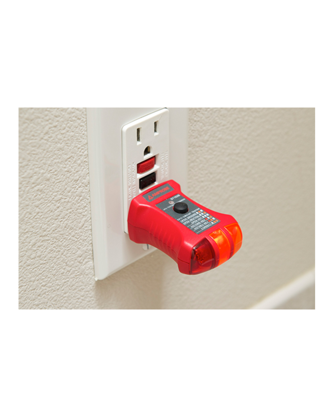 AMPROBE ST-102B GFCI outlet and socket tester in testing