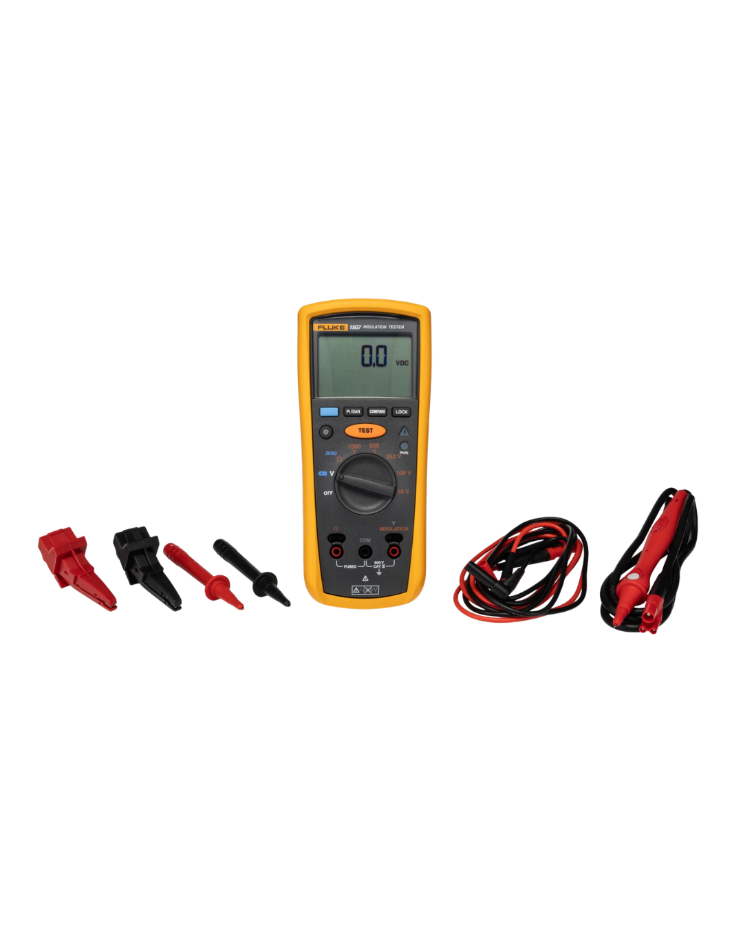 FLUKE 1507 digital insulation resistance tester with test leads