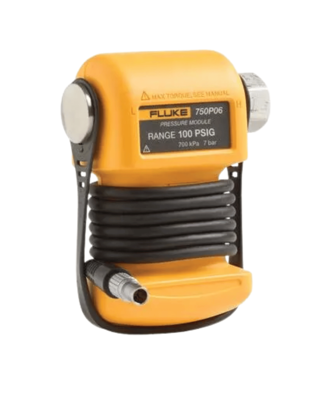 Angled view of Fluke 750P0 low pressure calibration module