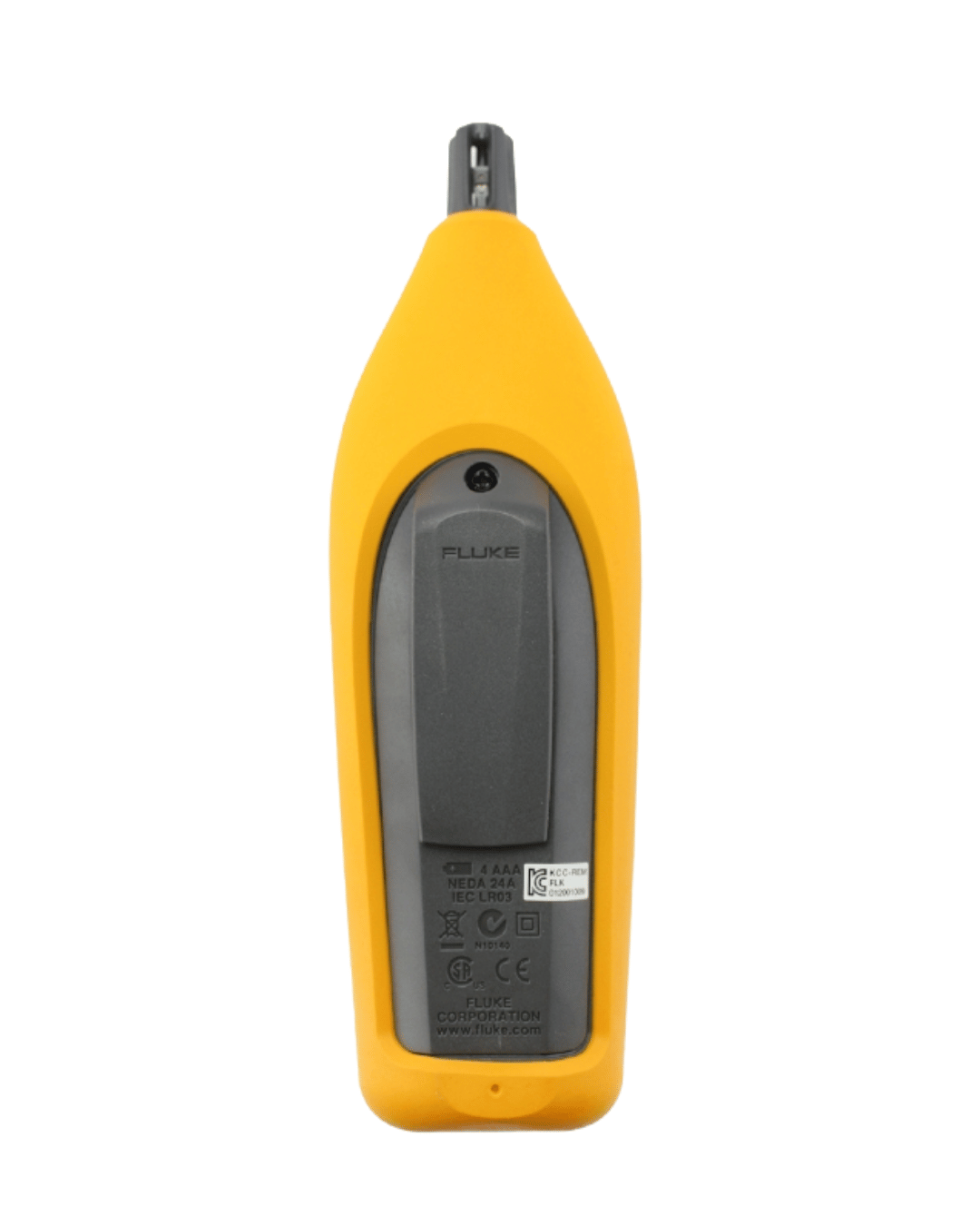 Rear view of FLUKE 971 temperature and humidity meter