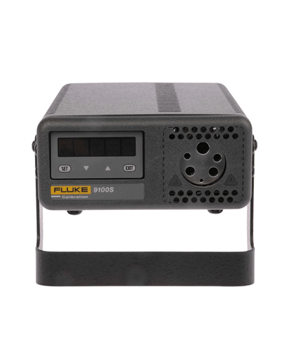 HART 9100S-A-156 dry-well temperature calibration block showing on stand