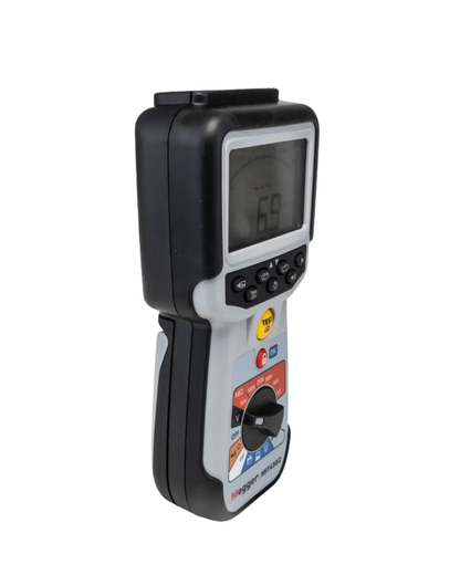 Angled view of MEGGER 1004-740 insulation resistance tester