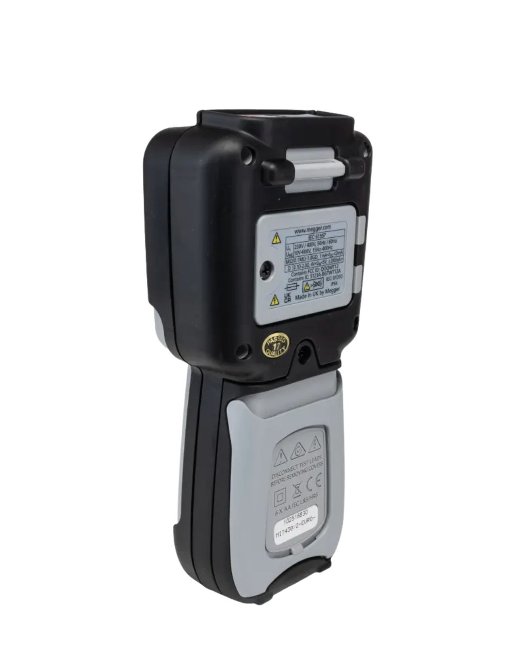 Rear View of MEGGER 1004-740 insulation resistance tester