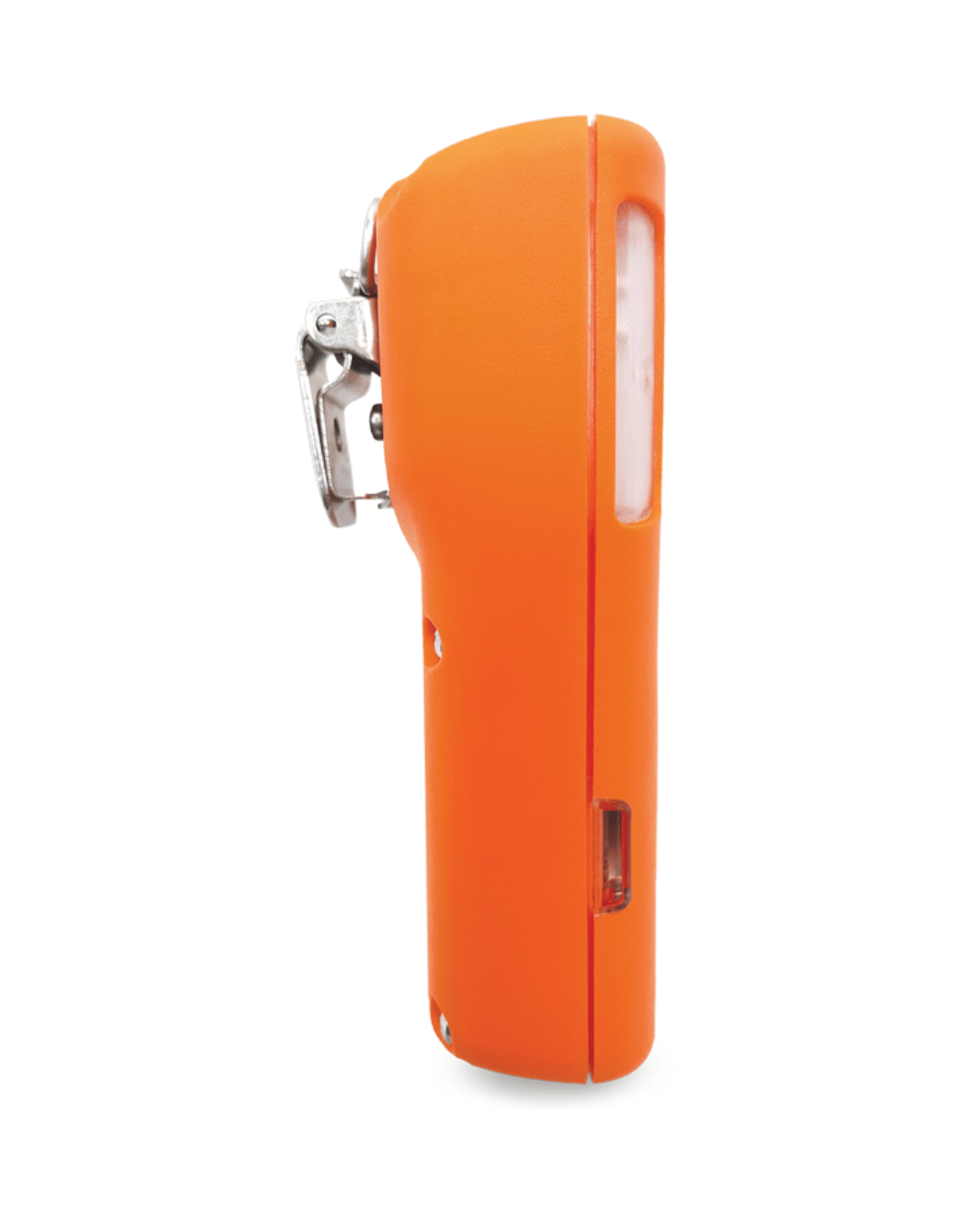 Side profile of  multi gas monitor  showing clip attachment