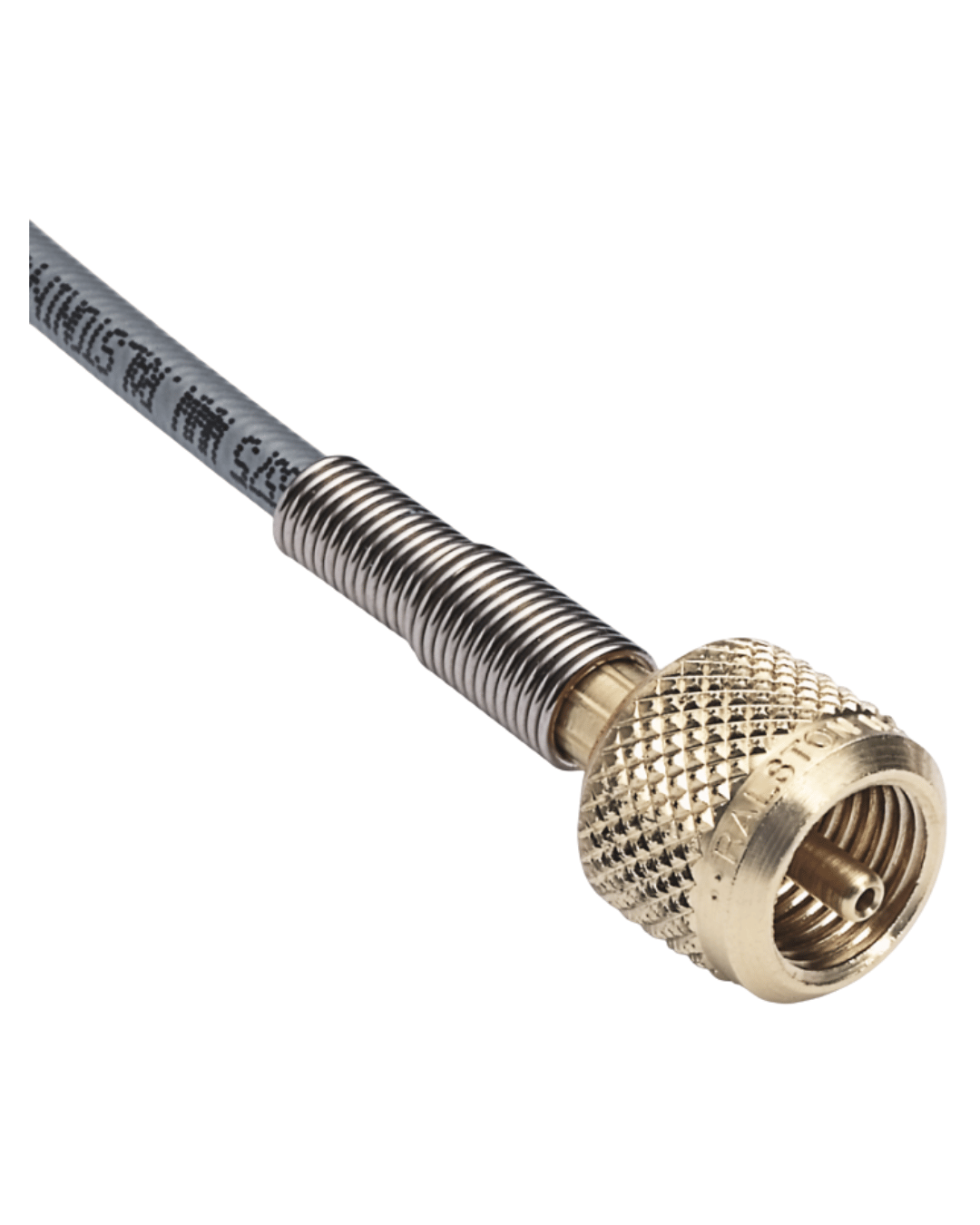 Close-up view of RALSTON QTQT-HOS-2FT high pressure test hose