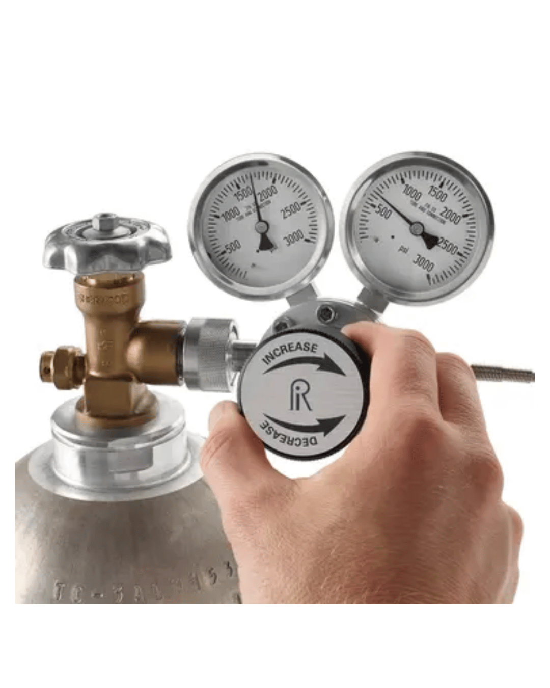 RALSTON XREG-KIT0 3000 PSI industrial pressure regulator in hand